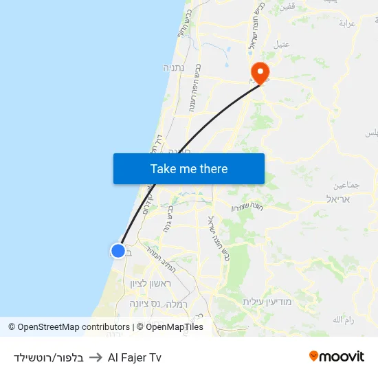 Balfour/Rothschild to Al Fajer TV map