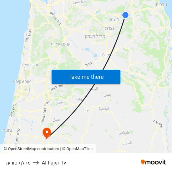 Toran Junction to Al Fajer TV map