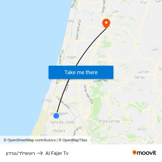 Rothschild/Gordon to Al Fajer TV map