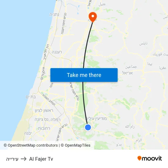 City Hall to Al Fajer TV map