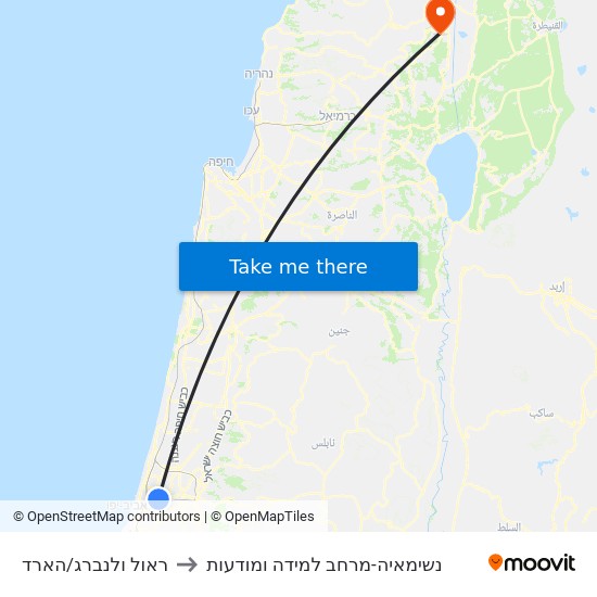 ראול ולנברג/הארד to נשימאיה-מרחב למידה ומודעות map