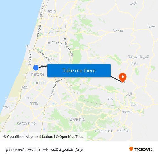 רוטשילד/שפרינצק to مركز الشافعي للاشعه map