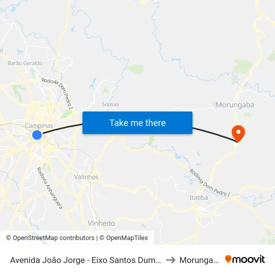 Avenida João Jorge - Eixo Santos Dumont to Morungaba map