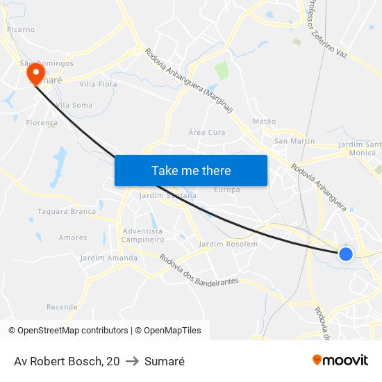 Av Robert Bosch, 20 to Sumaré map