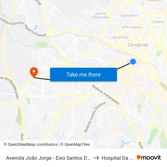 Avenida João Jorge - Eixo Santos Dumont to Hospital Da Puc map