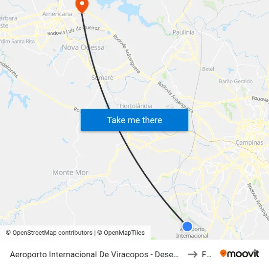 Aeroporto Internacional De Viracopos - Desembarque to Fam map