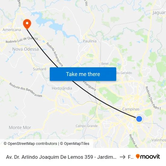 Av. Dr. Arlíndo Joaquim De Lemos 359 - Jardim Proença Campinas - SP 13100-451 Brasil to Fam map