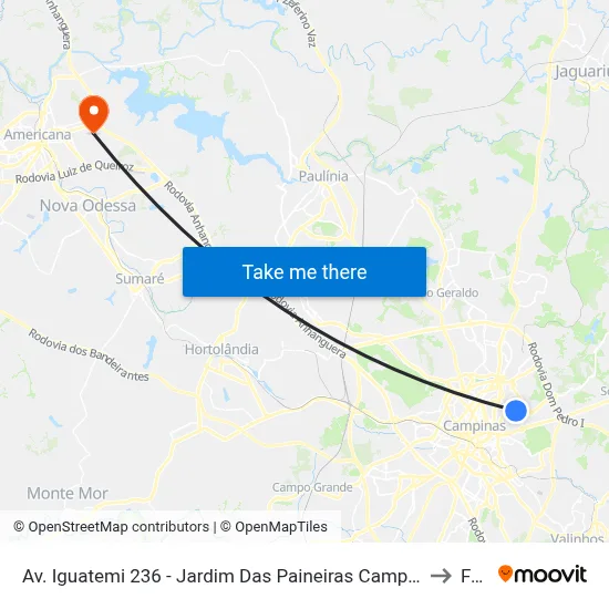 Av. Iguatemi 236 - Jardim Das Paineiras Campinas - SP Brasil to Fam map