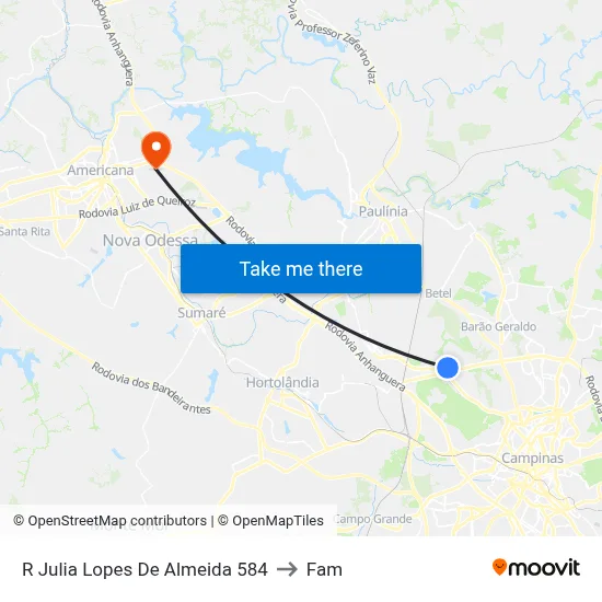 R Julia Lopes De Almeida 584 to Fam map