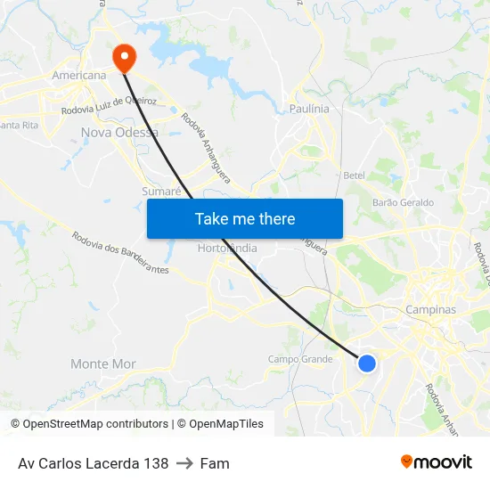 Av Carlos Lacerda 138 to Fam map