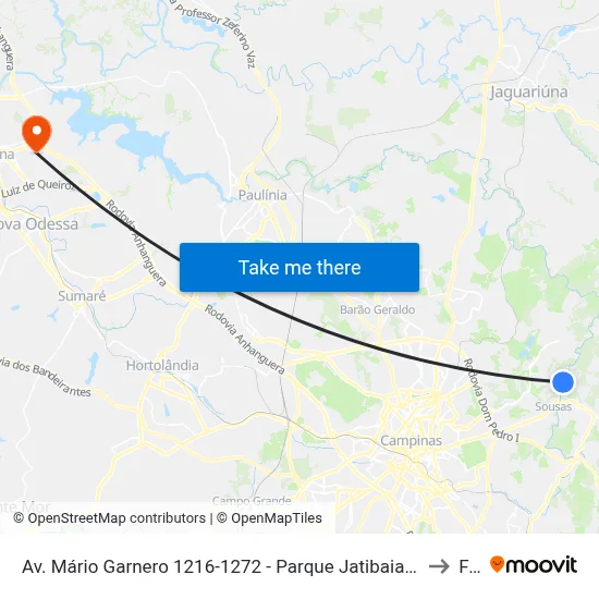 Av. Mário Garnero 1216-1272 - Parque Jatibaia (Sousas) Campinas - SP Brasil to Fam map