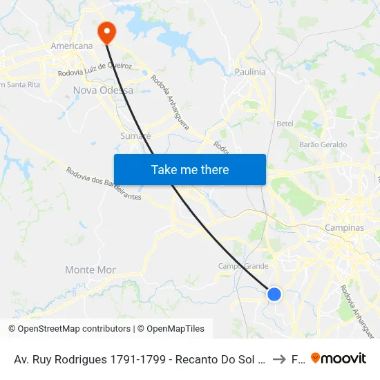 Av. Ruy Rodrigues 1791-1799 - Recanto Do Sol I Campinas - SP 13056-679 Brasil to Fam map