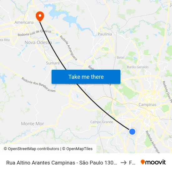 Rua Altino Arantes Campinas - São Paulo 13051 Brasil to Fam map