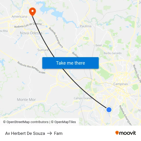 Av Herbert De Souza to Fam map