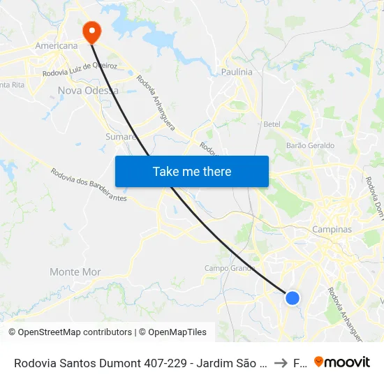 Rodovia Santos Dumont 407-229 - Jardim São José Campinas - SP Brasil to Fam map