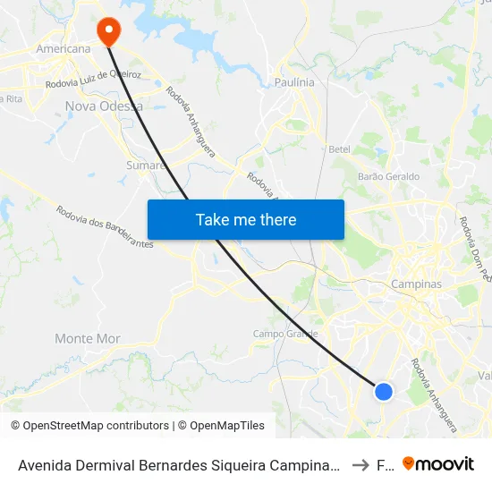 Avenida Dermival Bernardes Siqueira Campinas - São Paulo 13049-252 Brasil to Fam map