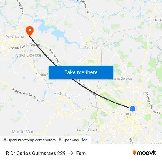 R Dr Carlos Guimaraes 229 to Fam map