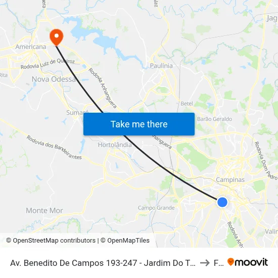 Av. Benedito De Campos 193-247 - Jardim Do Trevo Campinas - SP 13030-100 Brasil to Fam map