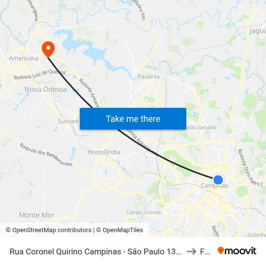 Rua Coronel Quirino Campinas - São Paulo 13024 Brasil to Fam map
