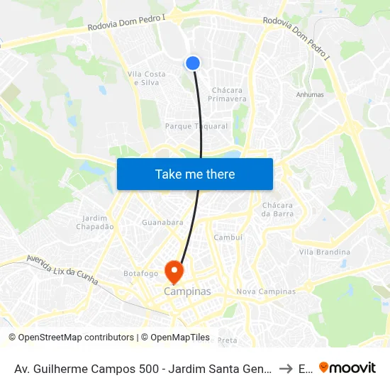 Av. Guilherme Campos 500 - Jardim Santa Genebra Shopping Center Parque D.Pedro Campinas - SP 13087-901 Brasil to Esamc map