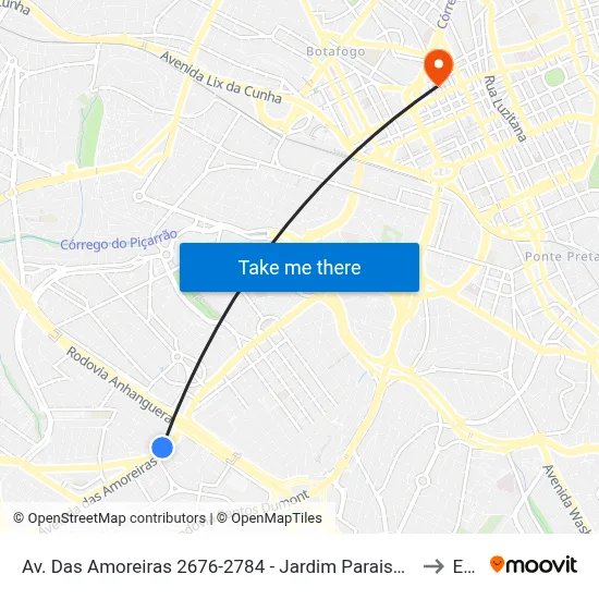 Av. Das Amoreiras 2676-2784 - Jardim Paraiso De Viracopos Campinas - SP 13052-205 Brasil to Esamc map