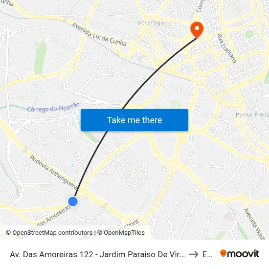 Av. Das Amoreiras 122 - Jardim Paraiso De Viracopos Campinas - SP 13052-205 Brasil to Esamc map