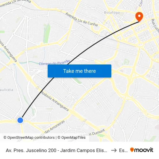 Av. Pres. Juscelino 200 - Jardim Campos Eliseos Campinas - SP 13060-858 Brasil to Esamc map