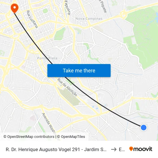 R. Dr. Henrique Augusto Vogel 291 - Jardim São Pedro Campinas - SP 13046-190 Brasil to Esamc map