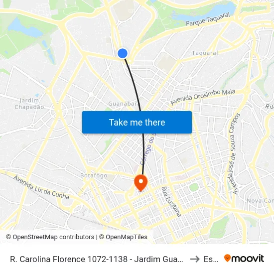 R. Carolina Florence 1072-1138 - Jardim Guanabara Campinas - SP Brasil to Esamc map