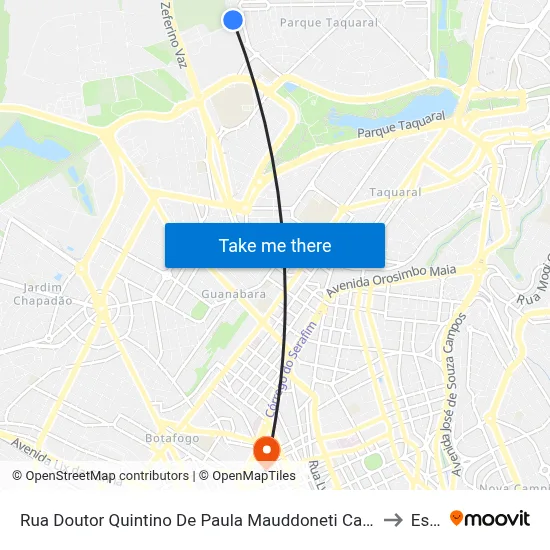 Rua Doutor Quintino De Paula Mauddoneti Campinas - São Paulo 13087 Brasil to Esamc map
