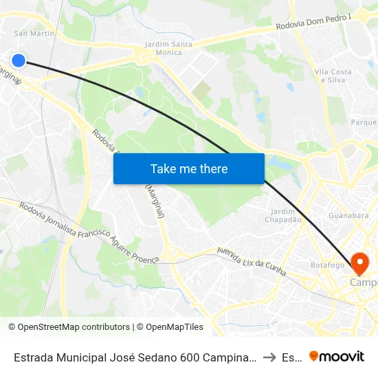 Estrada Municipal José Sedano 600 Campinas - São Paulo 13069-335 Brasil to Esamc map