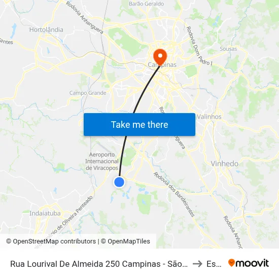 Rua Lourival De Almeida 250 Campinas - São Paulo 13053-614 Brasil to Esamc map