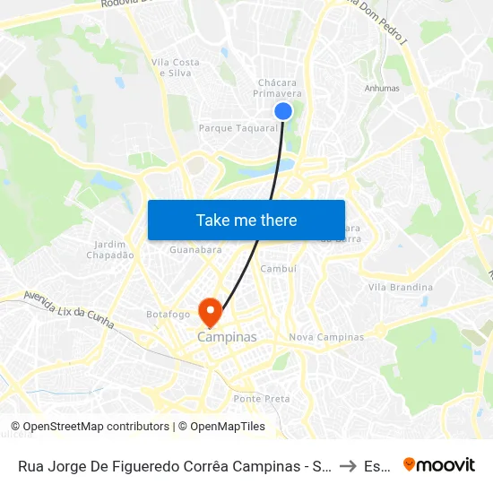 Rua Jorge De Figueredo Corrêa Campinas - São Paulo 13087 Brasil to Esamc map