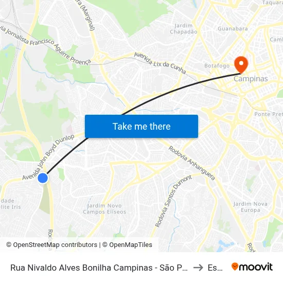 Rua Nivaldo Alves Bonilha Campinas - São Paulo 13059 Brasil to Esamc map