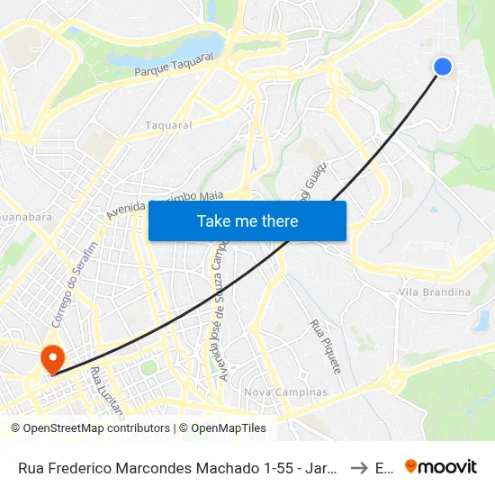 Rua Frederico Marcondes Machado 1-55 - Jardim Boa Esperança Campinas - SP 13091-508 Brasil to Esamc map