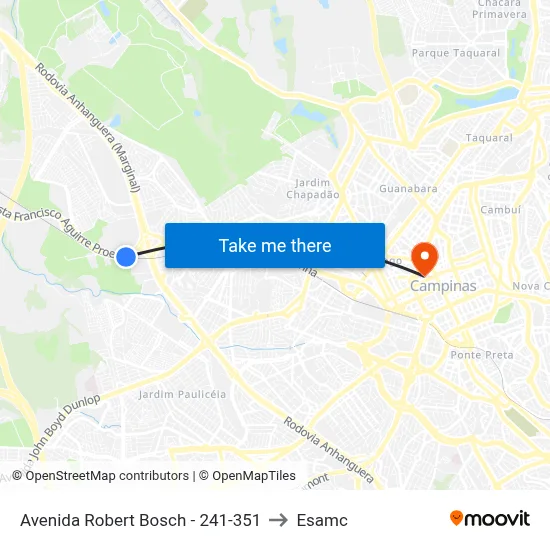 Avenida Robert Bosch -  241-351 to Esamc map