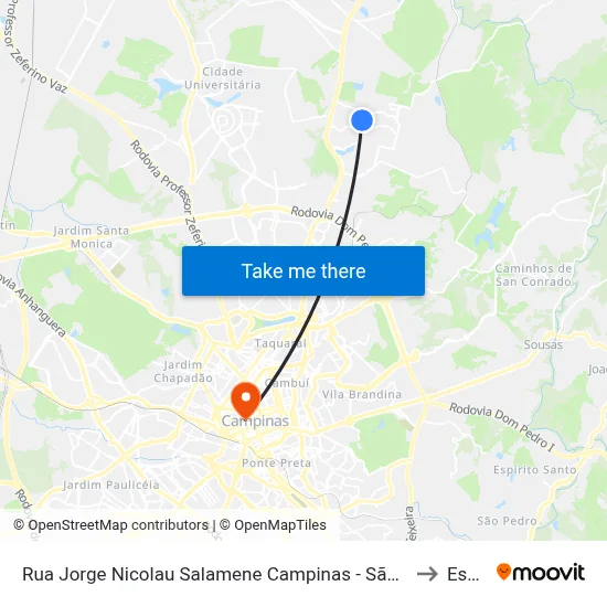 Rua Jorge Nicolau Salamene Campinas - São Paulo 13098 Brasil to Esamc map