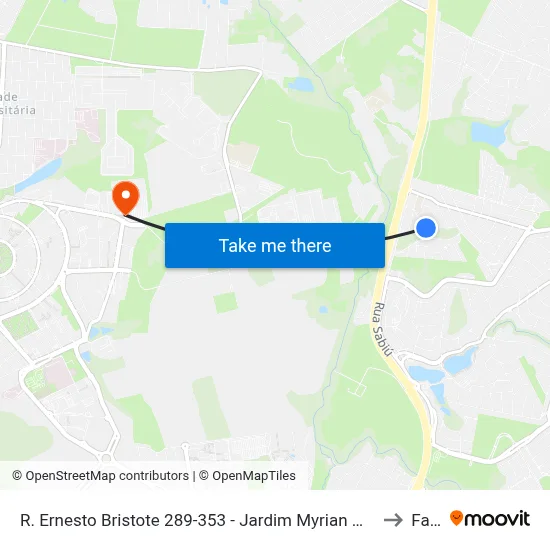R. Ernesto Bristote 289-353 - Jardim Myrian Moreira Da Costa Campinas - SP 13098-408 Brasil to Facamp map
