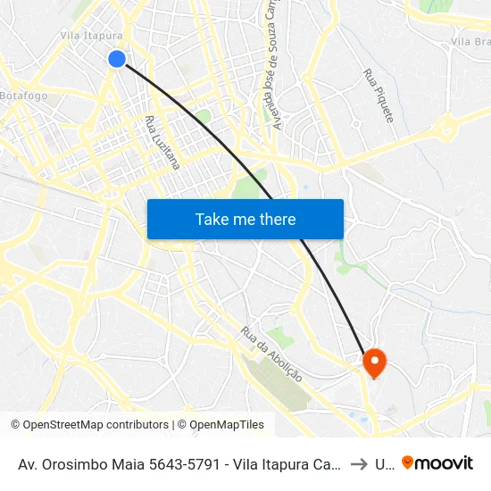 Av. Orosimbo Maia 5643-5791 - Vila Itapura Campinas - SP 13023-002 Brasil to Unip map