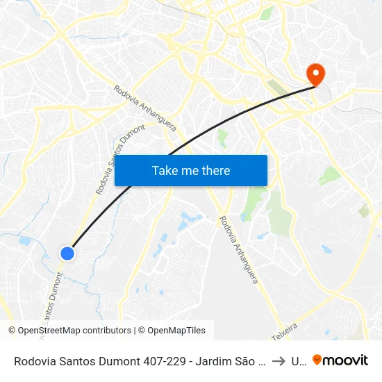 Rodovia Santos Dumont 407-229 - Jardim São José Campinas - SP Brasil to Unip map