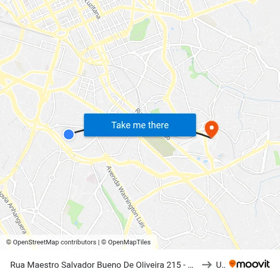 Rua Maestro Salvador Bueno De Oliveira 215 - Jardim Leonor Campinas - SP 13041-160 Brasil to Unip map
