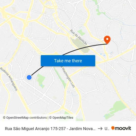 Rua São Miguel Arcanjo 175-257 - Jardim Nova Europa Campinas - SP 13040-061 Brasil to Unip map