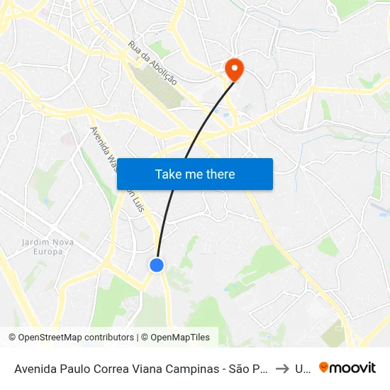 Avenida Paulo Correa Viana Campinas - São Paulo 13044 Brasil to Unip map