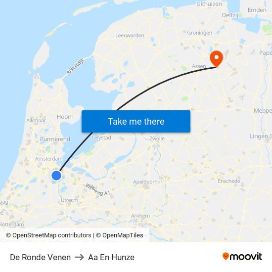 De Ronde Venen to Aa En Hunze map