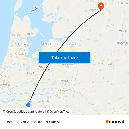 Loon Op Zand to Aa En Hunze map