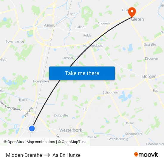 Midden-Drenthe to Aa En Hunze map