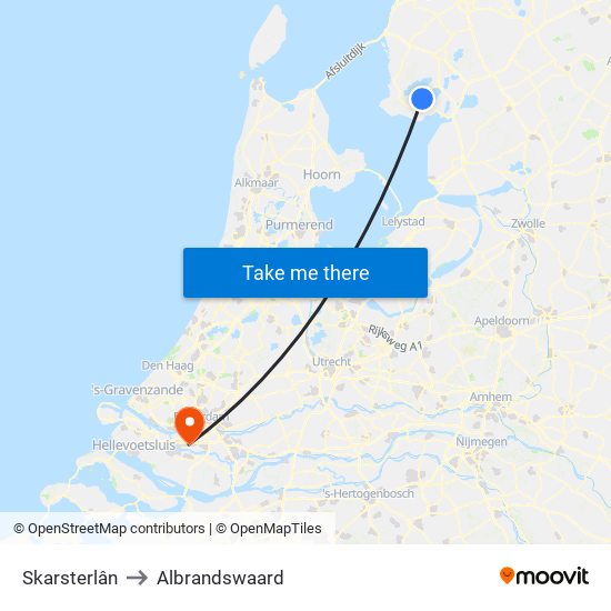 Skarsterlân to Albrandswaard map