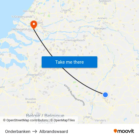 Onderbanken to Albrandswaard map