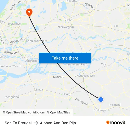Son En Breugel to Alphen Aan Den Rijn map