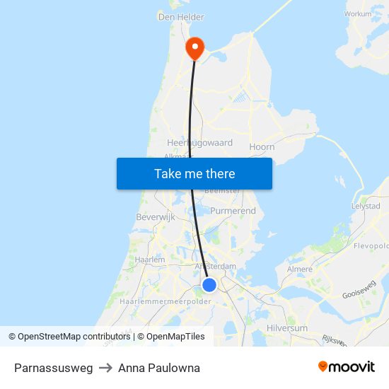 Parnassusweg to Anna Paulowna map